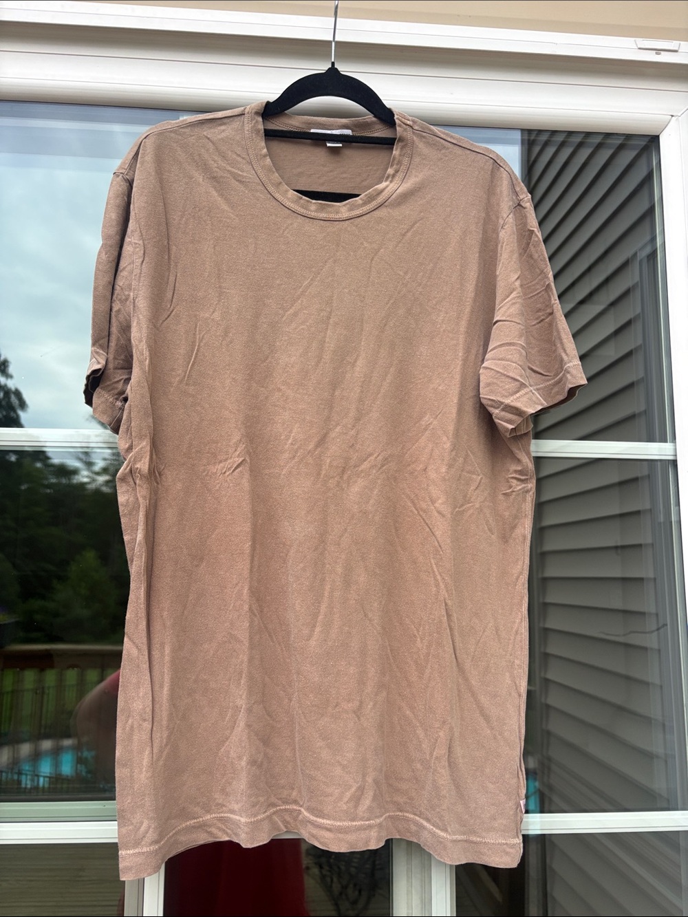 James Perse Short Sleeve Crewneck T-Shirt in Taupe
